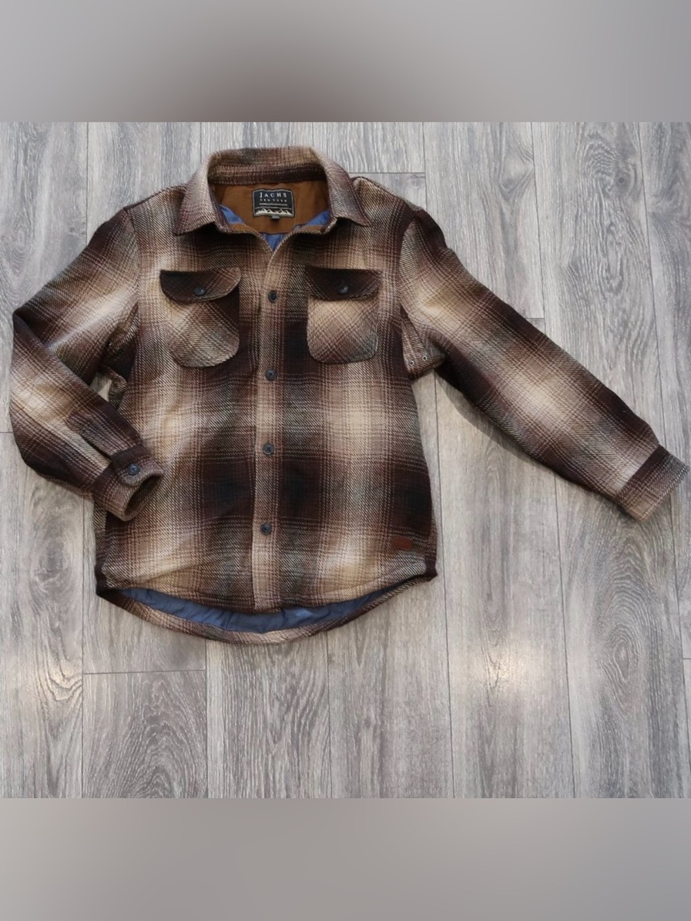 Jachs New York Thermal Lined Wool Blend Jacket Plaid